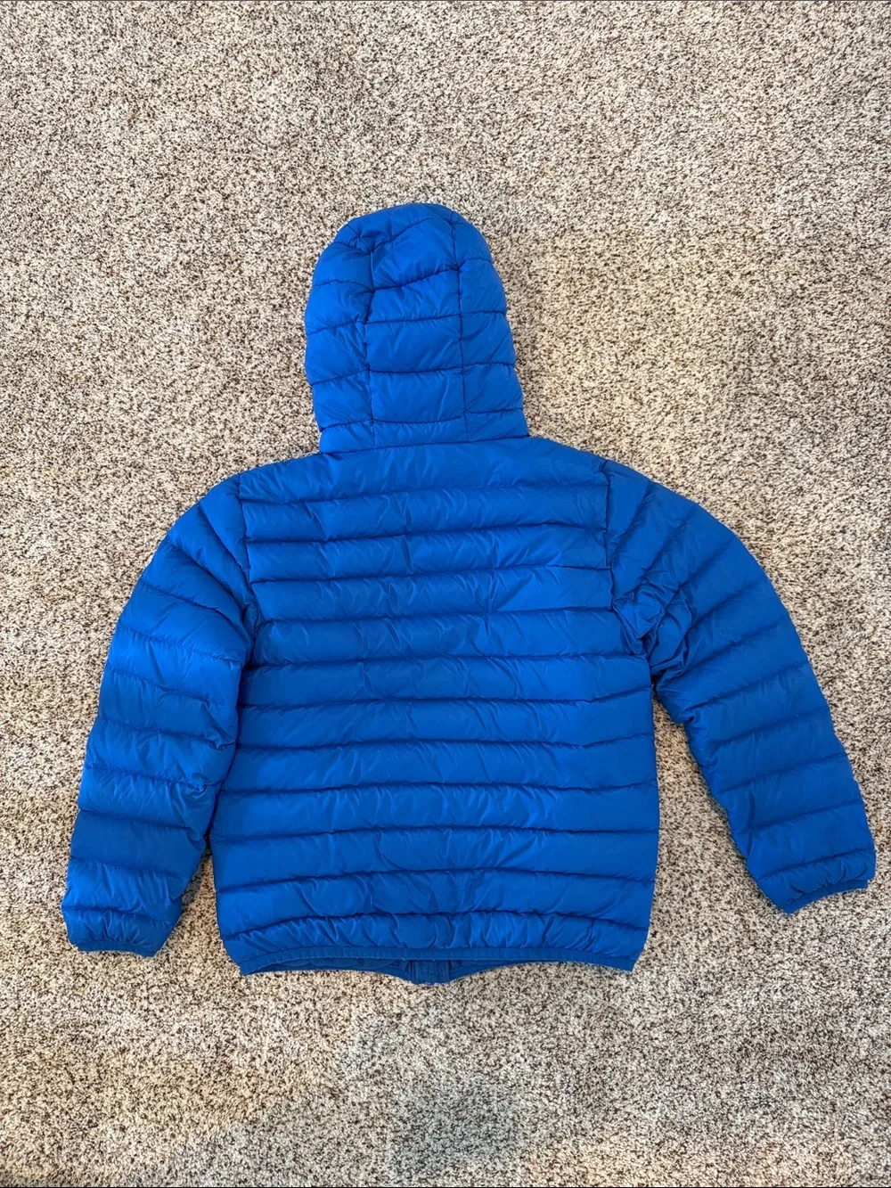 Eddie Bauer Kids Bright Blue Down Cirruslite Hooded Puffer Jacket